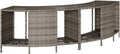 Hochwertige Regale 2 STK Regal geeignet fuer Whirlpool Standregal ausgestattet mit Stauraum Stahlrahmen Gartenregal Terrassenregal Ablage grau Variante 554