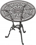Hochwertige Gartentisch Balkontisch Terrassentisch Kaffeetisch rund Gusseisen 75 cm Variante 521