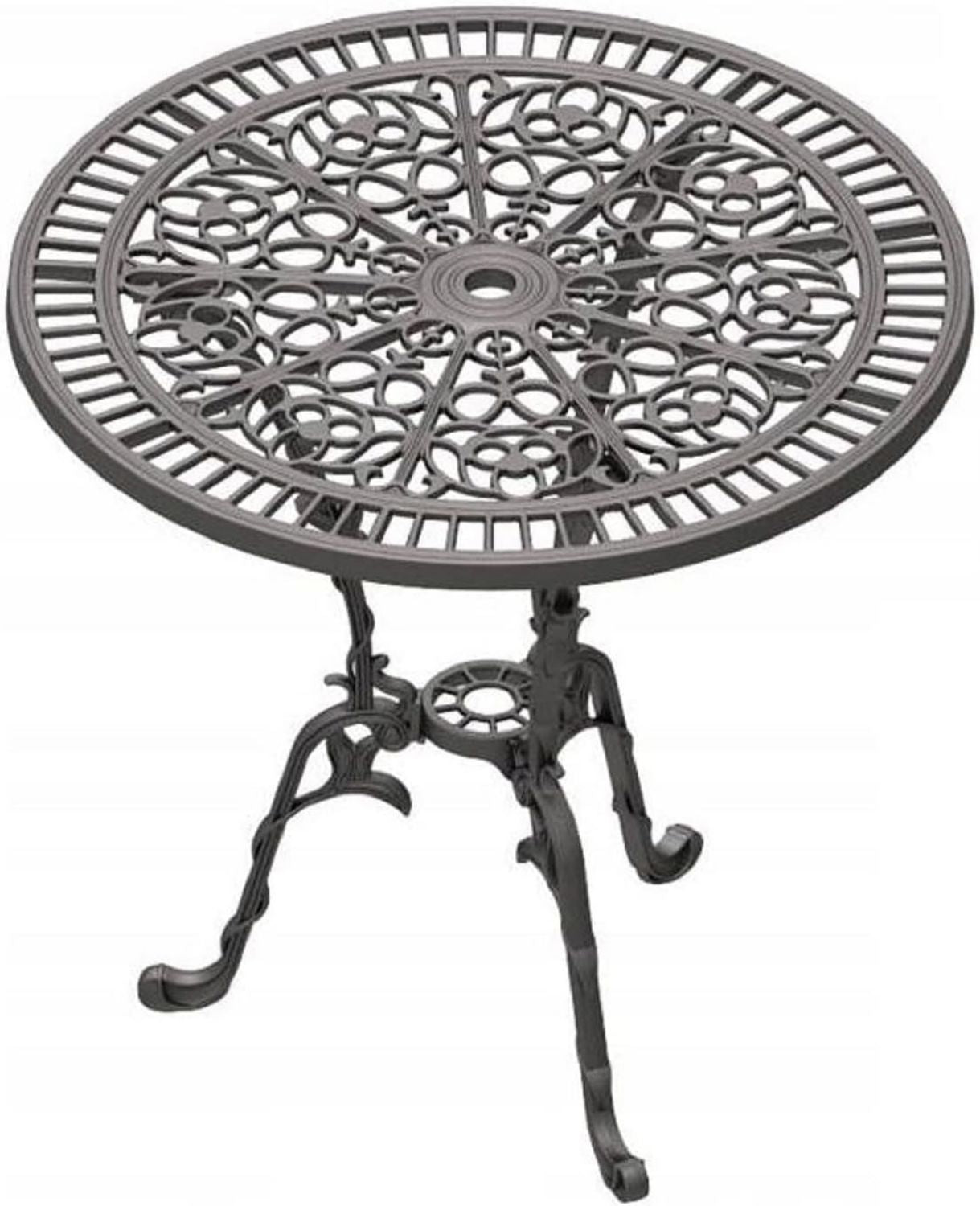 Hochwertige Gartentisch Balkontisch Terrassentisch Kaffeetisch rund Gusseisen 75 cm Variante 521